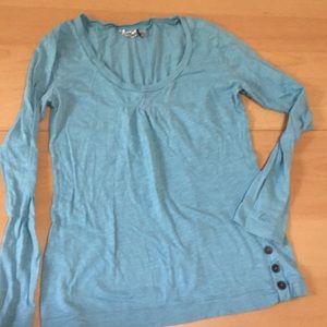 Vans Long Sleeve- Turquoise/ Moss